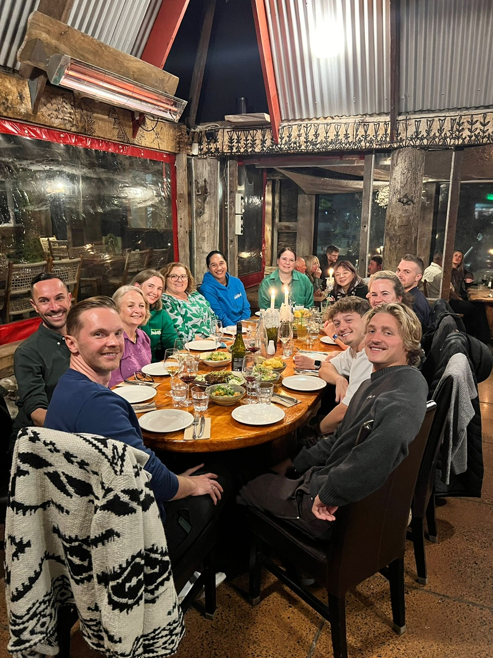 Around this table, strangers became friends—a reminder that the most meaningful journeys are often measured by the connections we make along the way.